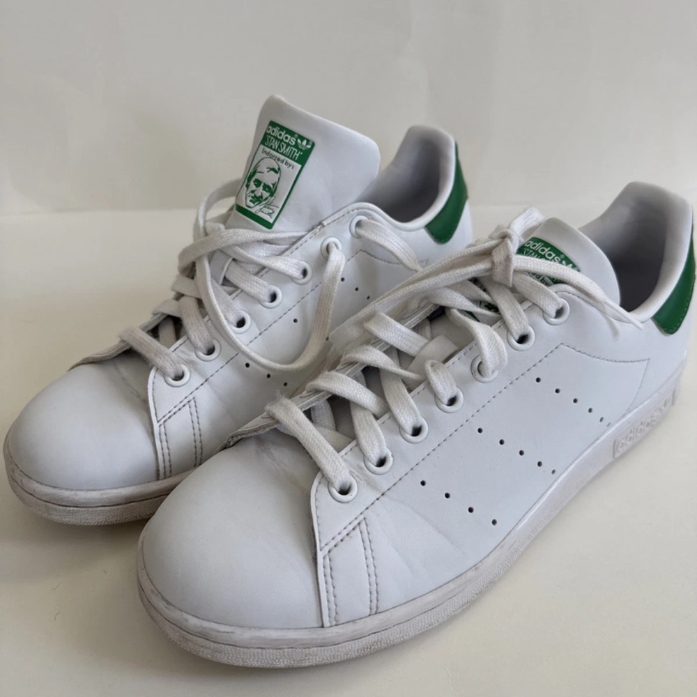 Adidas Originals Stan Smith White Green Women’s 8 Primegreen Q47226